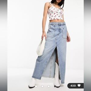 Like new! Miss Selfridge denim skirt